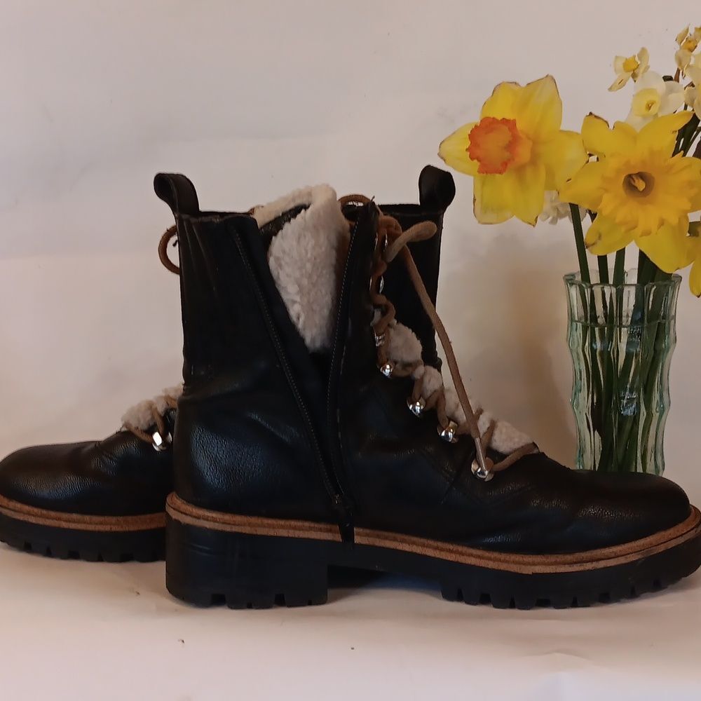 Nine West Ivani Lug Sole Lace-Up Boots - Picture 9 of 9